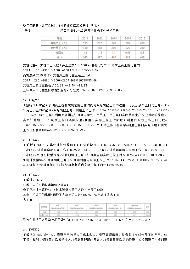 四级人力资源师专业技能四级第一章：人力资源规划含解析.docx第8页