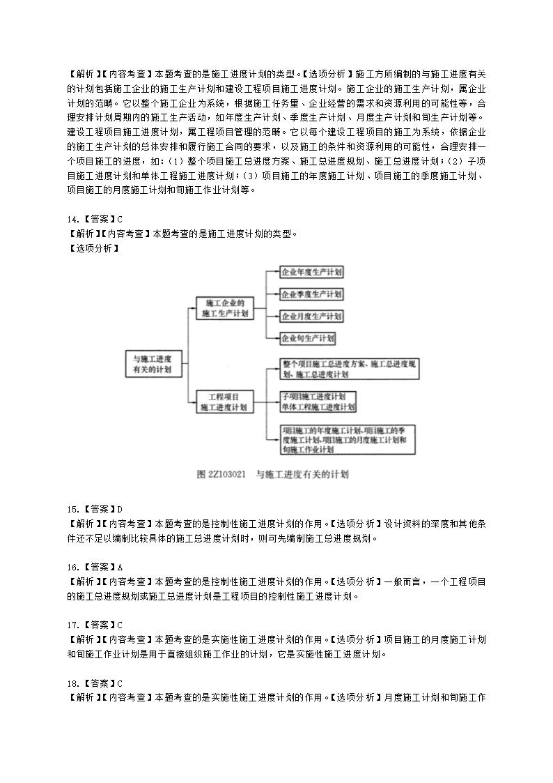 二级建造师建设工程施工管理第三章施工进度管理含解析.docx第18页