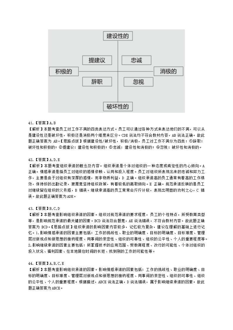 初级经济师初级人力资源管理专业知识与实务第3章工作态度与行为含解析.docx第14页