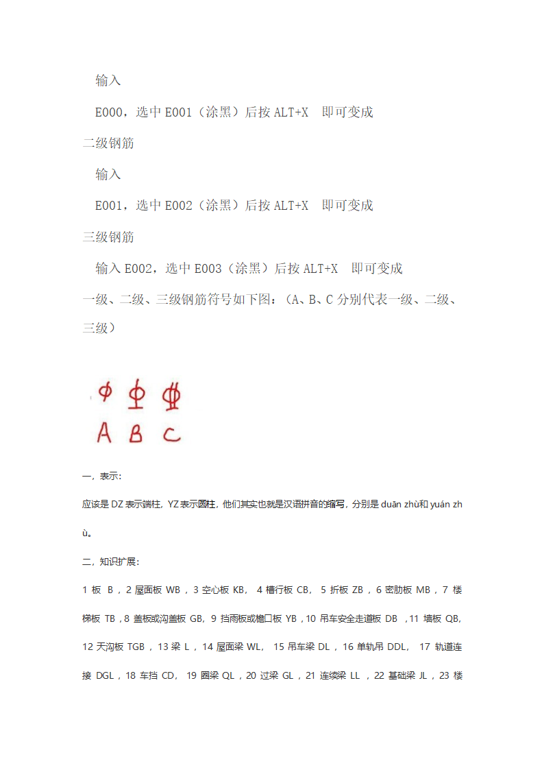 钢筋符号大全,一级二级三级钢筋符号docx.docx第3页