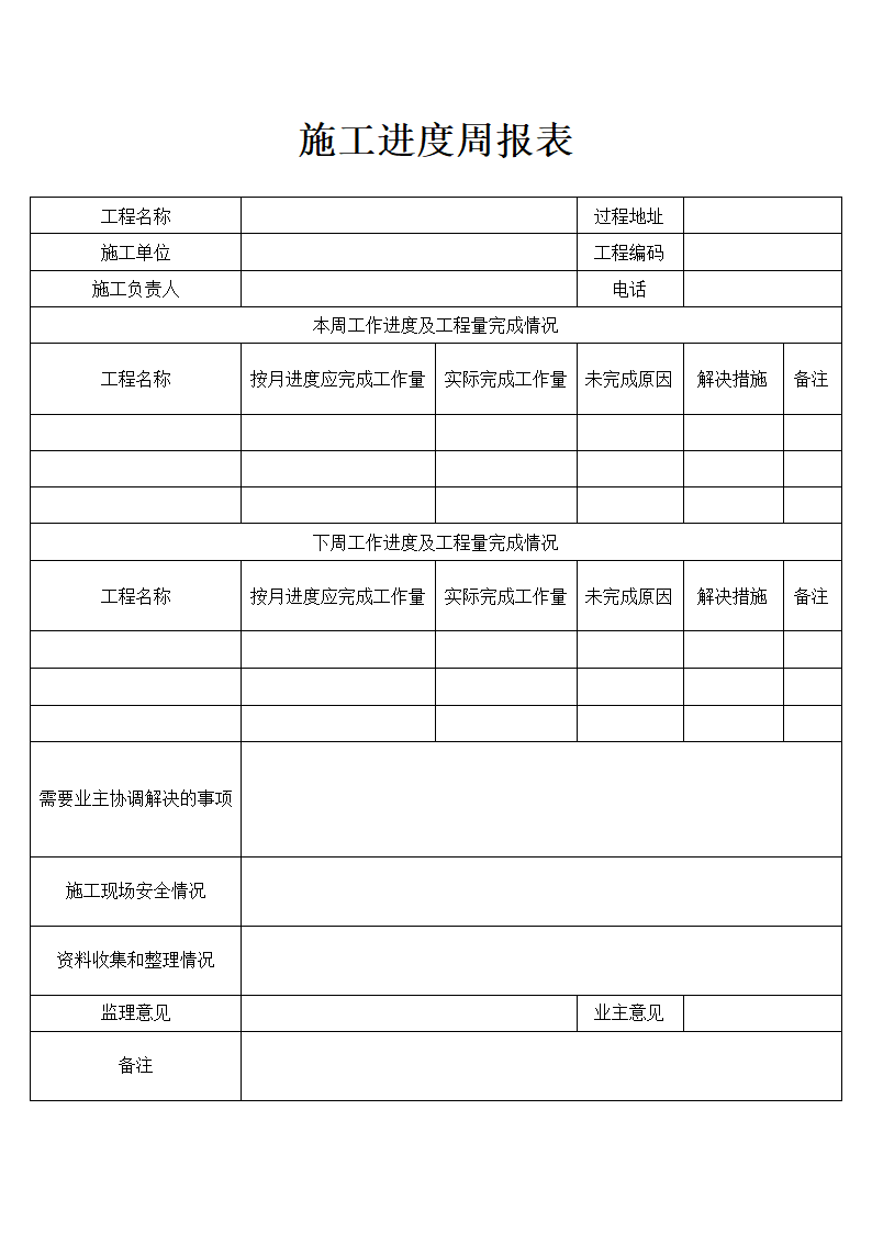 施工进度周报表.docx第1页