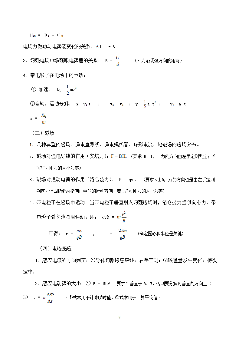 高中物理公式、规律汇总高考必备.doc第8页