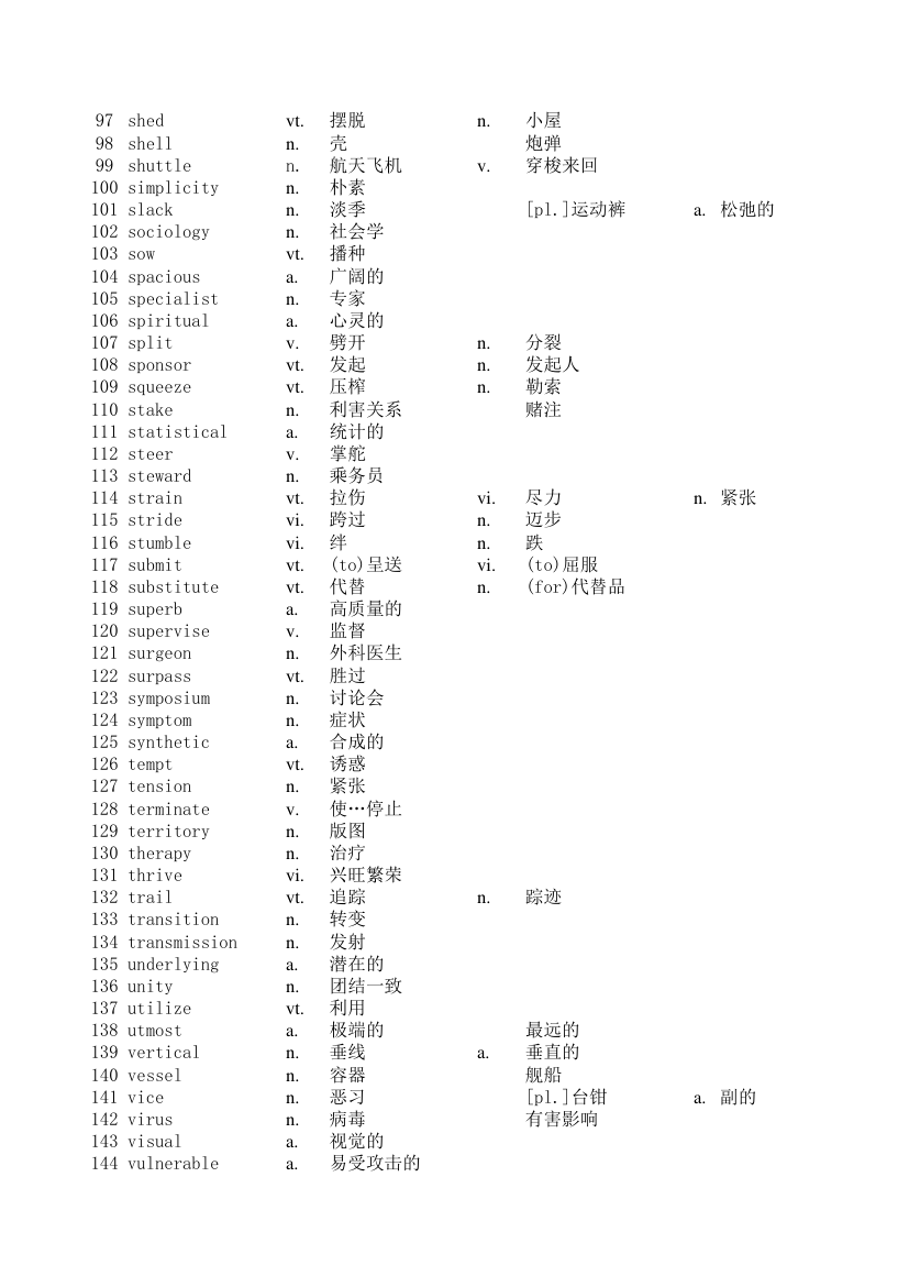 英文单词、字帖二第3页