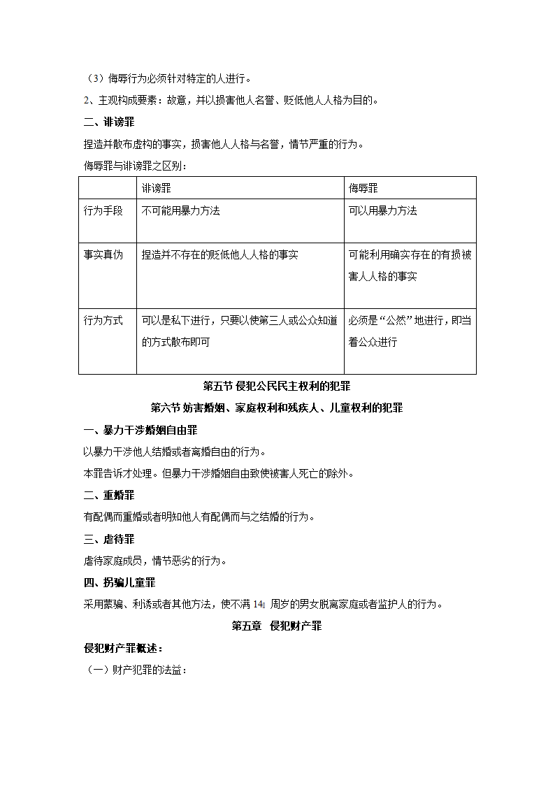 刑法分则笔记(中国政法大学考研笔记,自己总结的)第21页