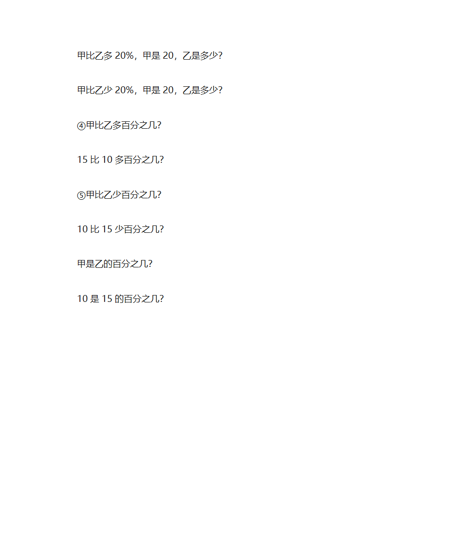 百分数知识点第3页