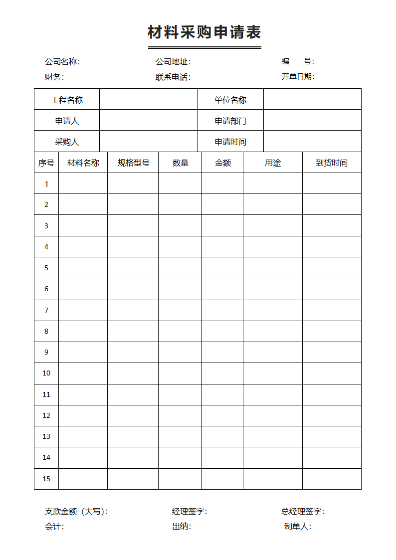 材料采购申请表.docx第2页