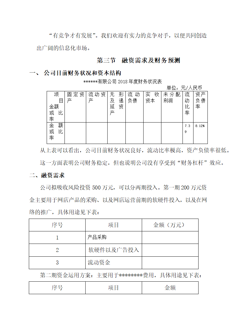 公司商业融资计划书（通用版）.docx第10页