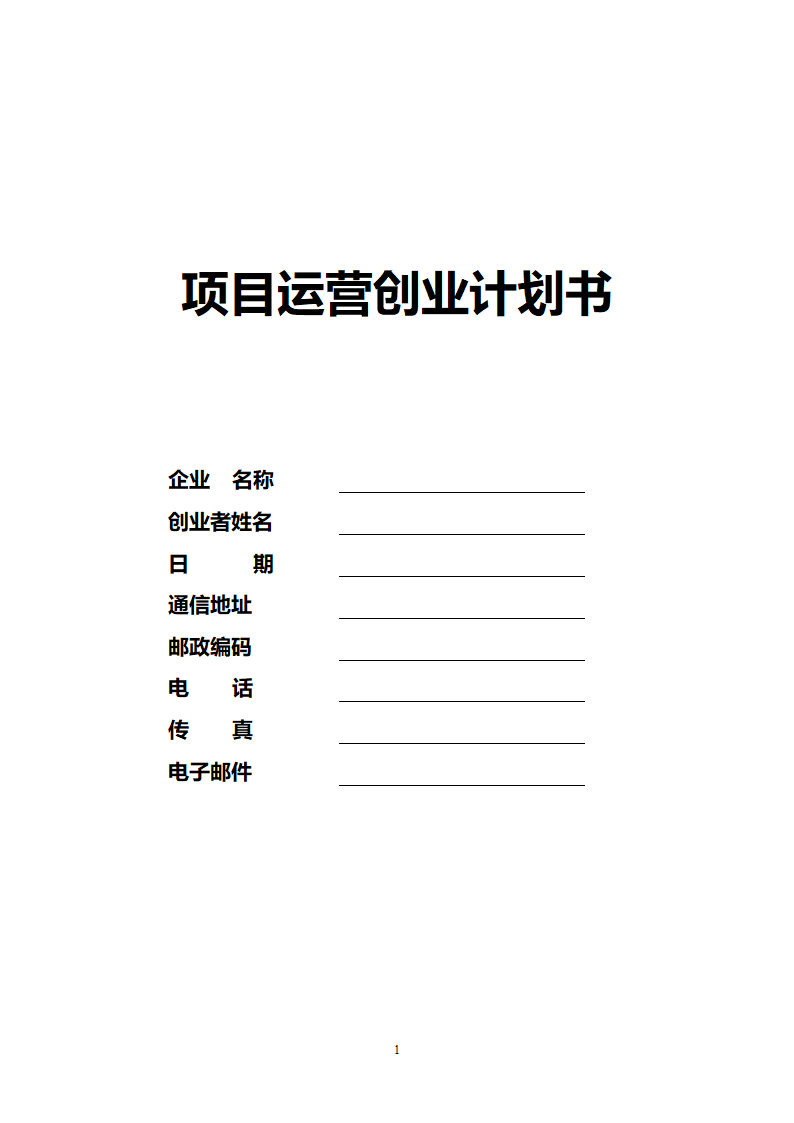 运营商业计划书.doc