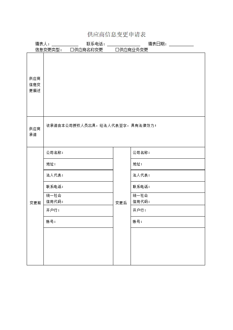 供应商变更申请表.docx