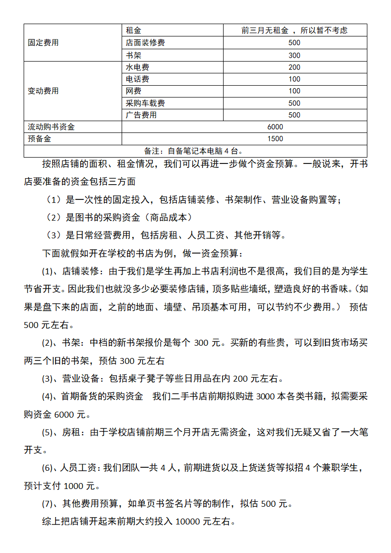 二手书店创业计划书.docx第7页