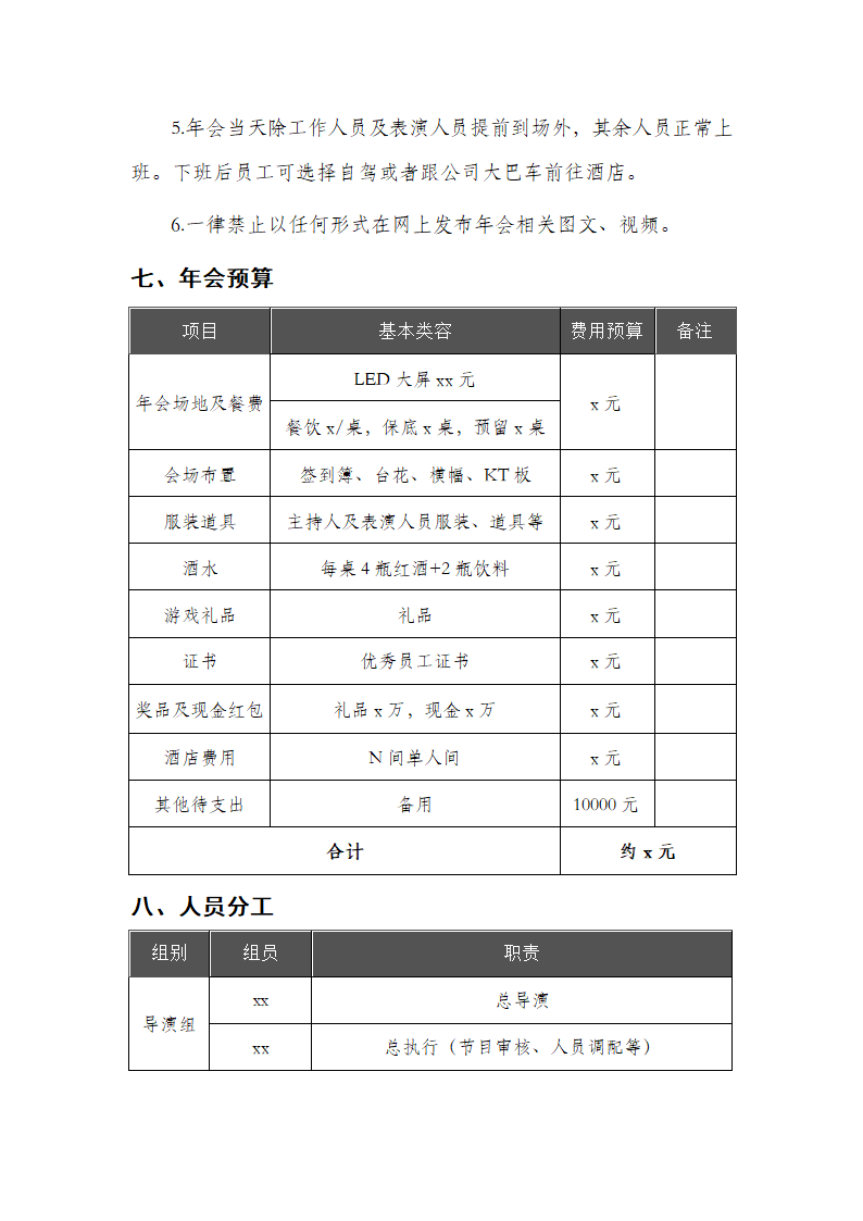 XX公司2020年年会策划案.docx第3页