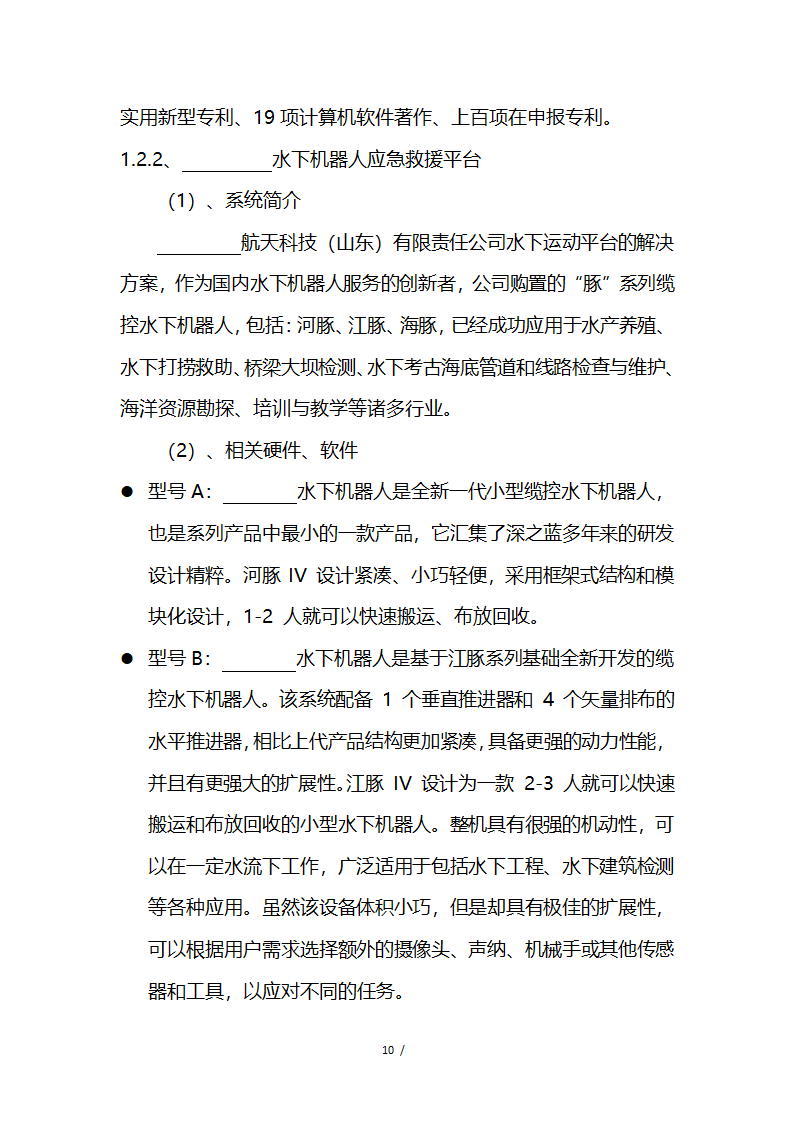 应急救援系统无人机项目商业计划书融资计划书.docx第10页