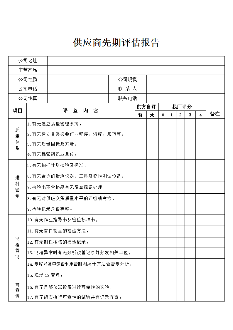 供应商先期评估报告.docx第1页