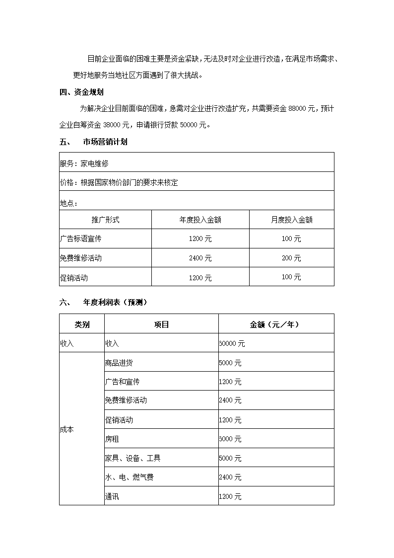 简约创业计划书.docx第4页