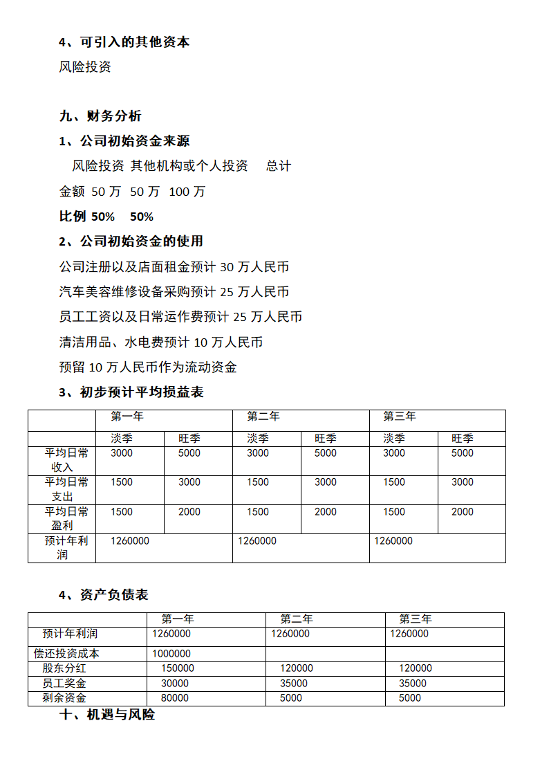 汽车美容维修店创业计划书.docx第9页