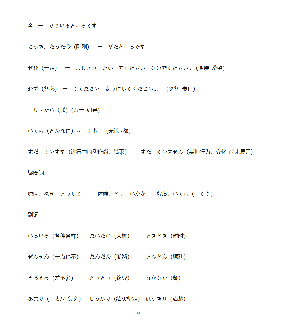 jtest单词训练答案第14页