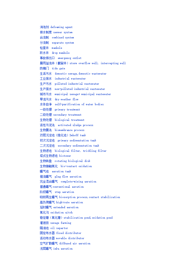 给排水专业英语单词第7页