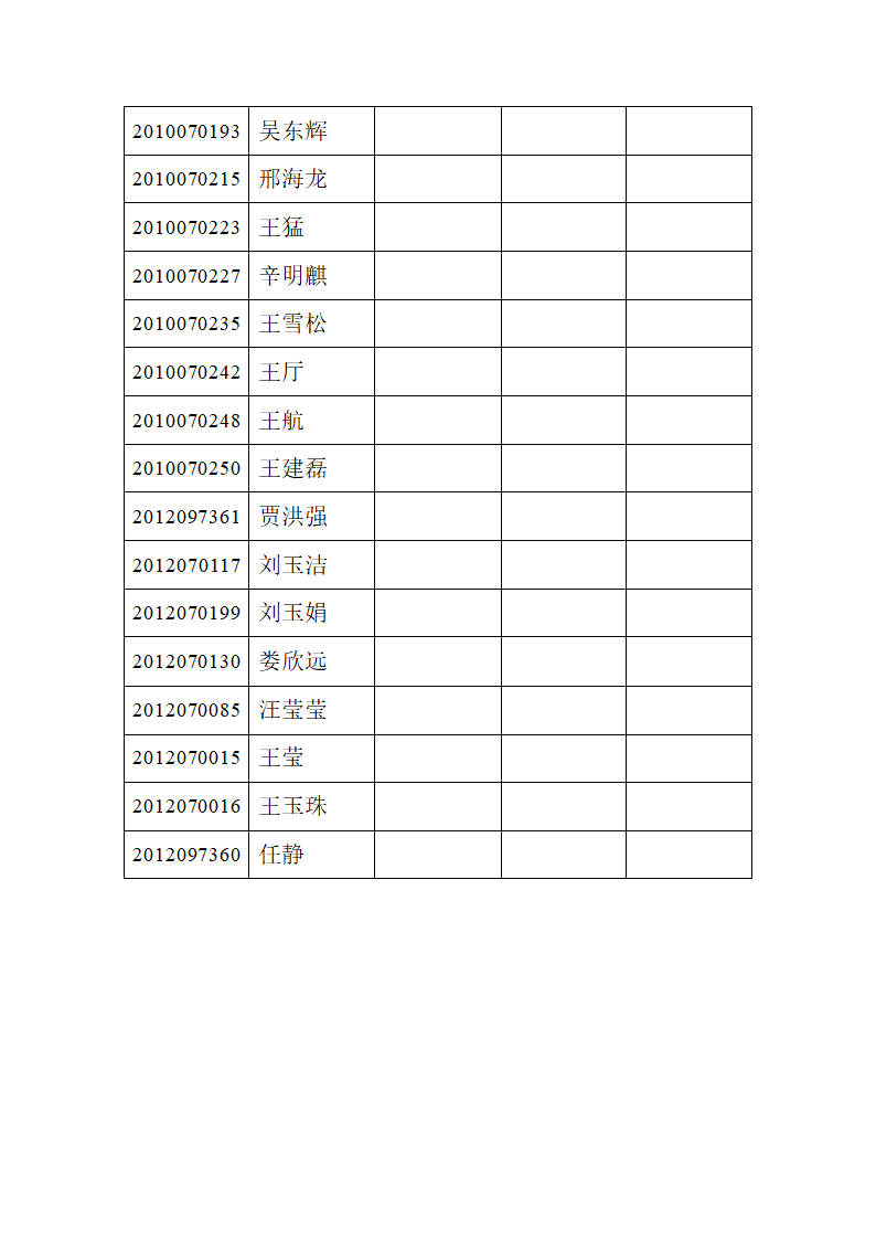 成绩单表格第2页