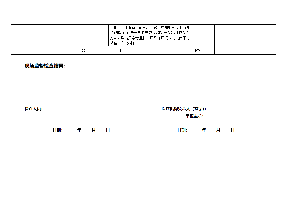 表1 执业检查表第4页