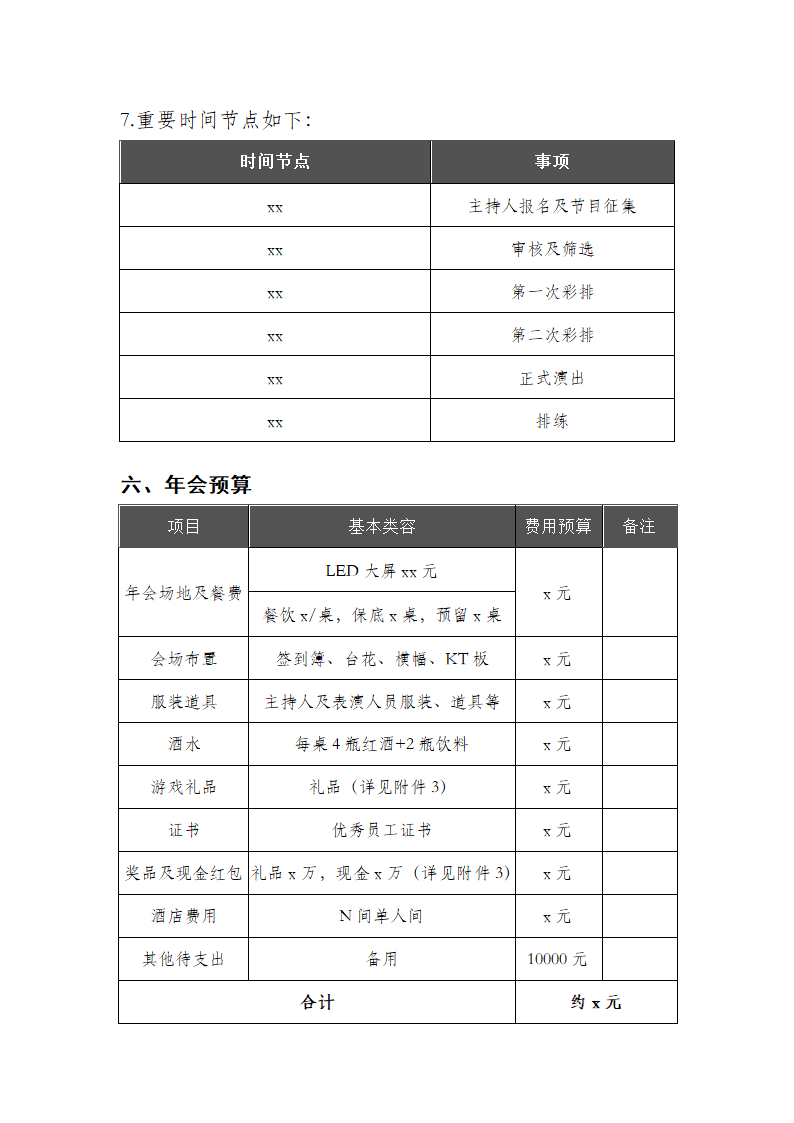 XX公司2020年年会策划案.docx第3页