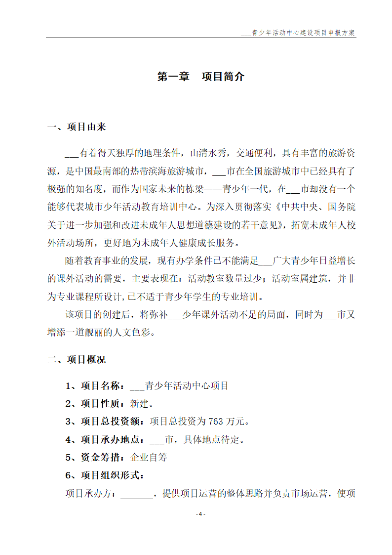 青少年活动中心建设项目申报方案.docx第5页