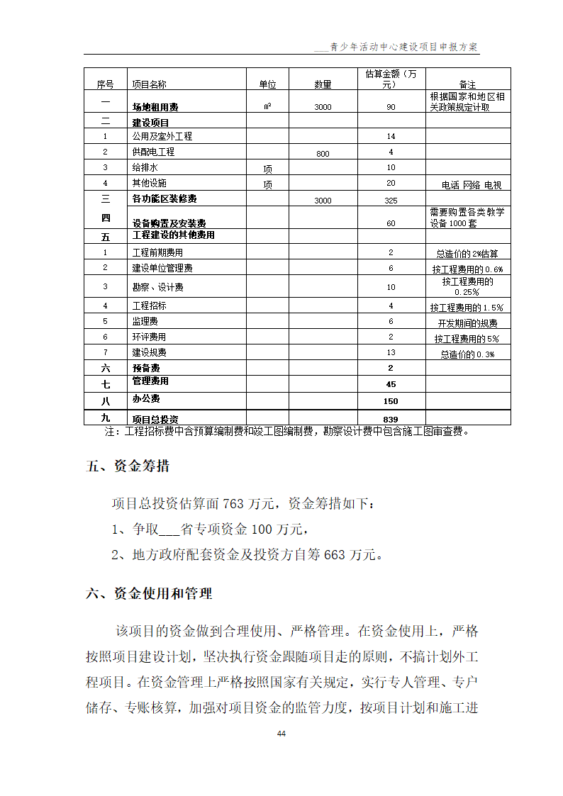 青少年活动中心建设项目申报方案.docx第45页