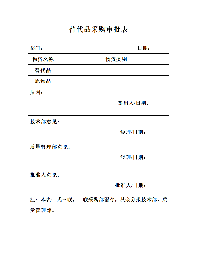 替代品采购审批表.docx