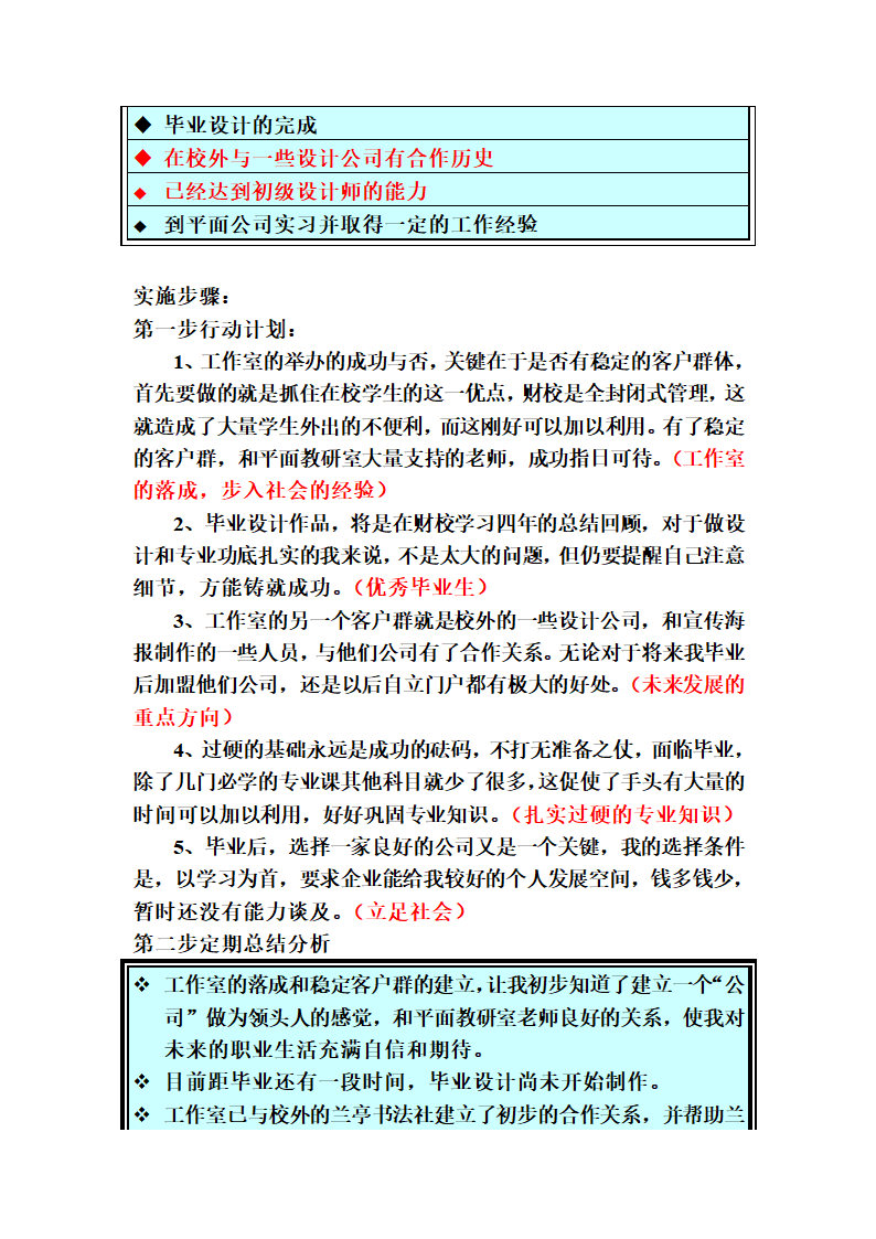 平面设计专业学生职业生涯规划设计.docx第15页