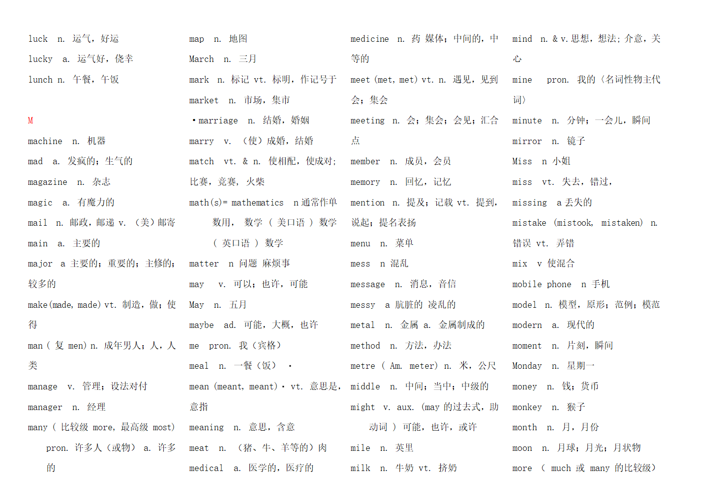 初中义务教育英语新课标必背词汇表.docx第13页