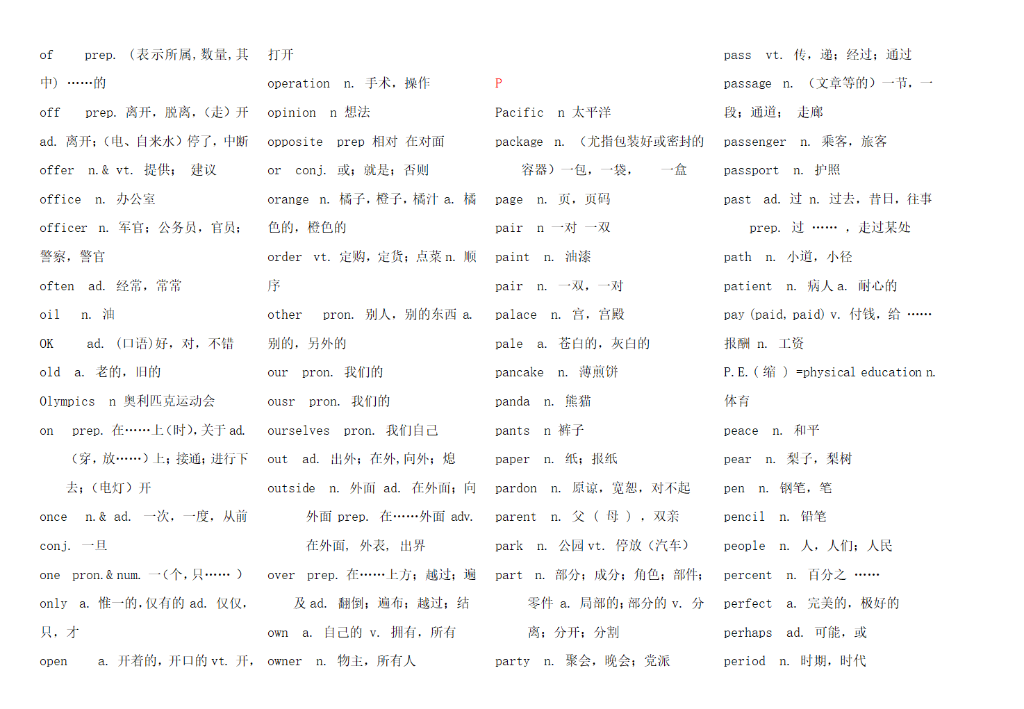 初中义务教育英语新课标必背词汇表.docx第15页