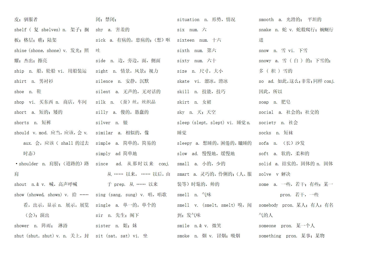 初中义务教育英语新课标必背词汇表.docx第19页