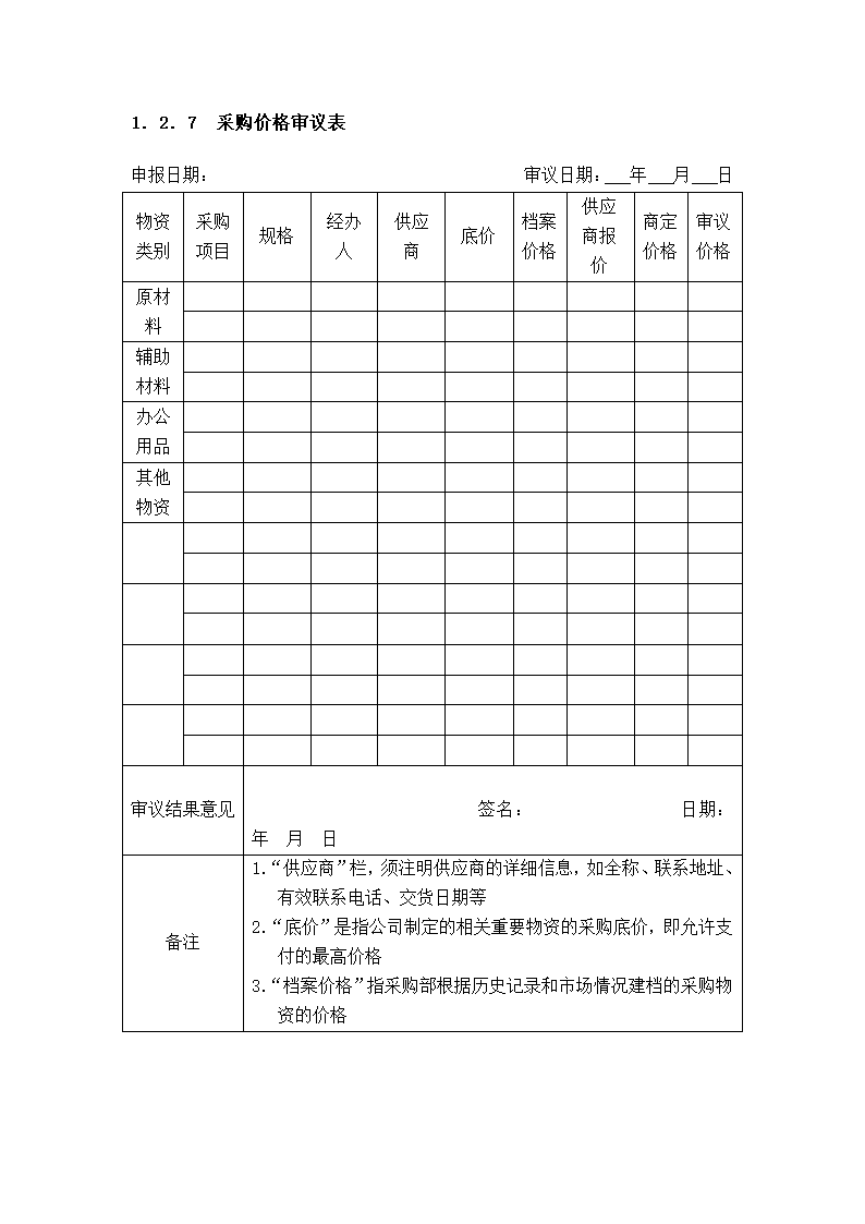 采购价格管理细化执行与模板.docx第5页