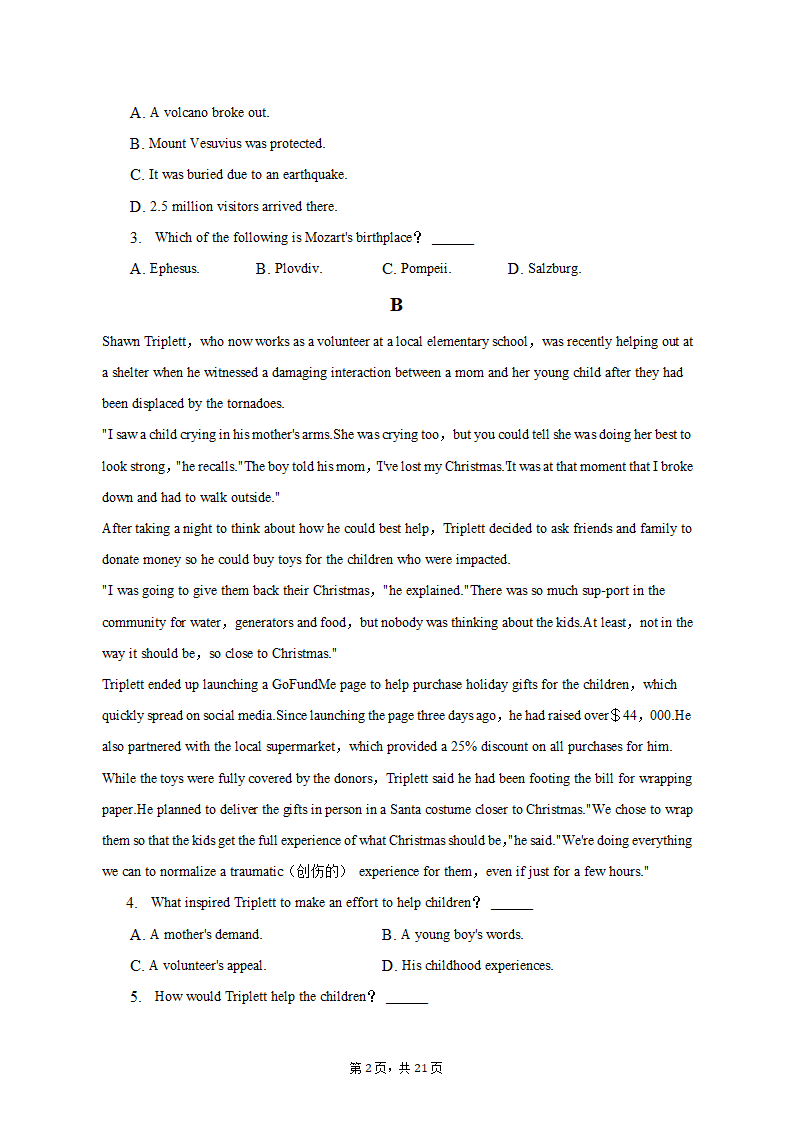 2023年河北省金太阳联考高考英语试卷-（含答案）.doc第3页