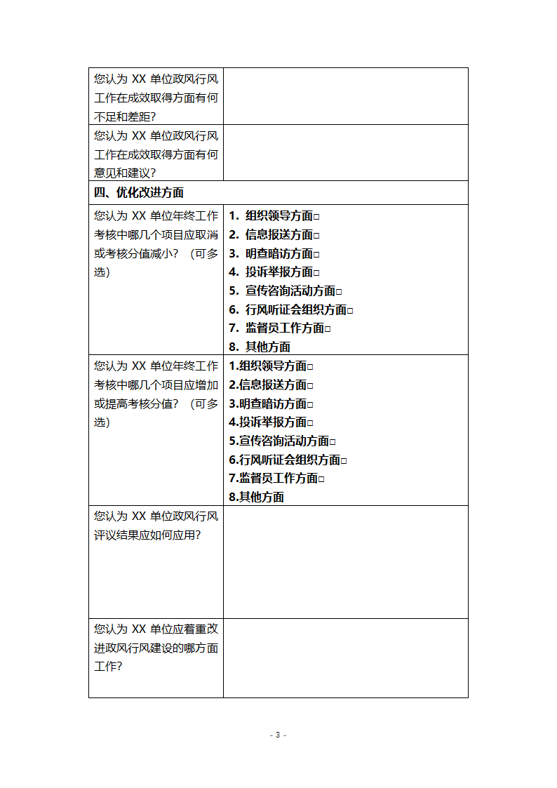 政风行风评议问卷调查表.docx第5页