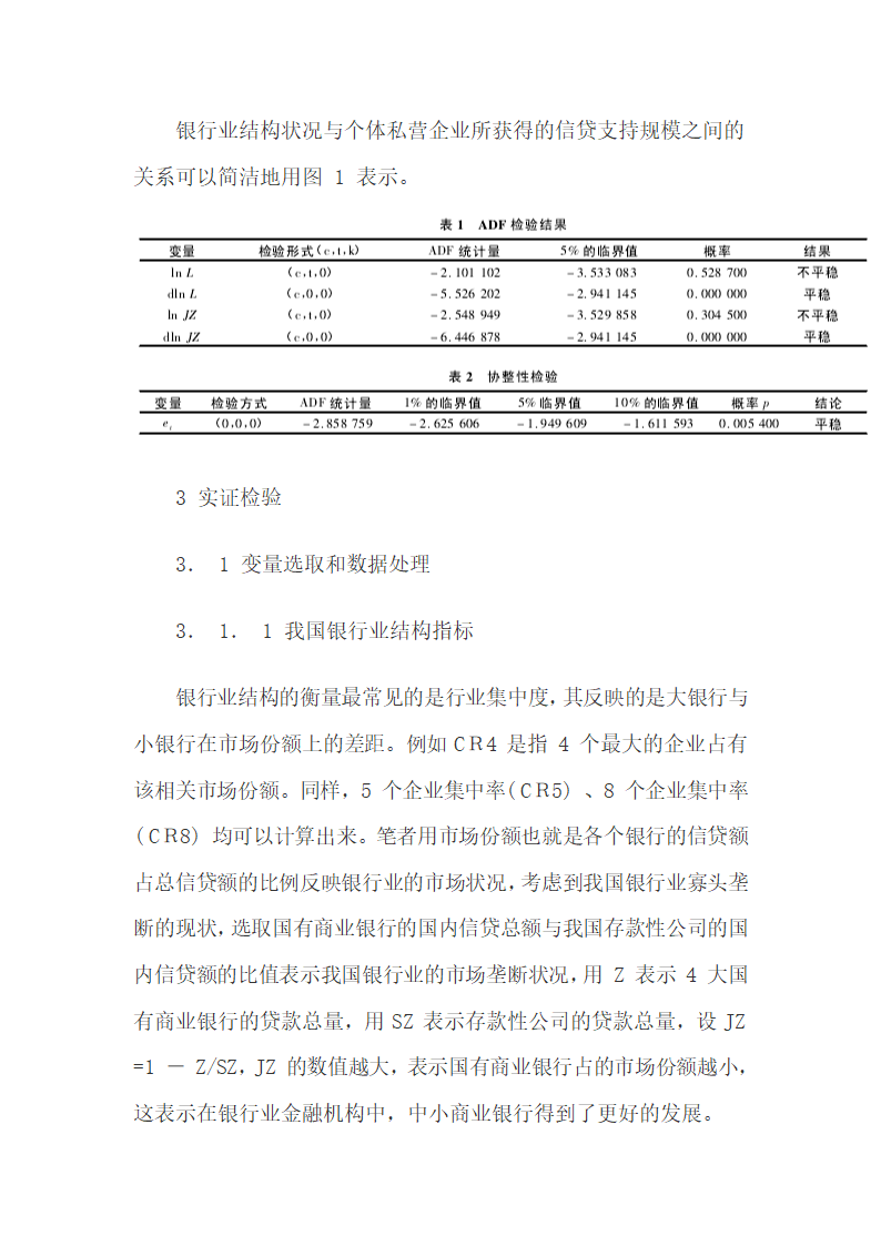 银行业结构与我国个体私营经济信贷支持的关系.docx第7页