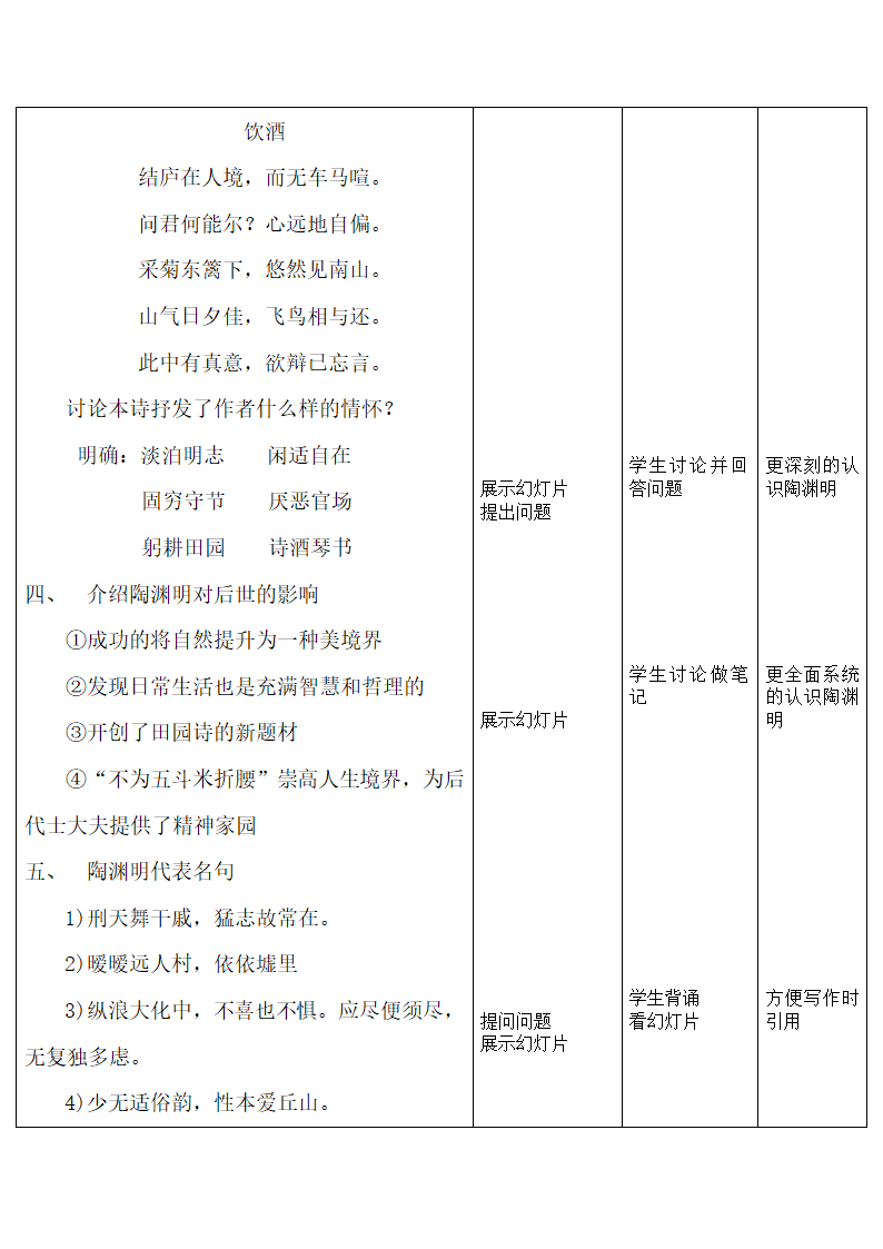 人教版高中（必修五） 语文 第2单元  第4课-归去来兮辞优秀教案.doc第24页