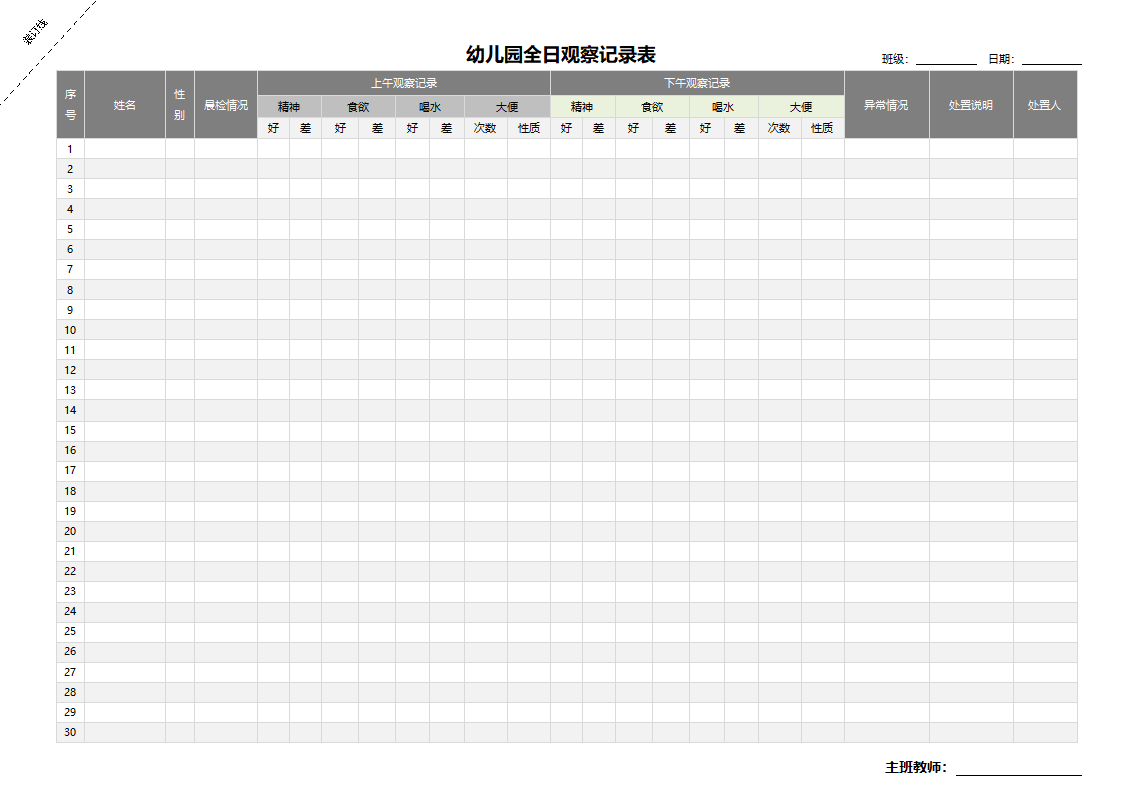 幼儿园全日观察记录表.docx第1页