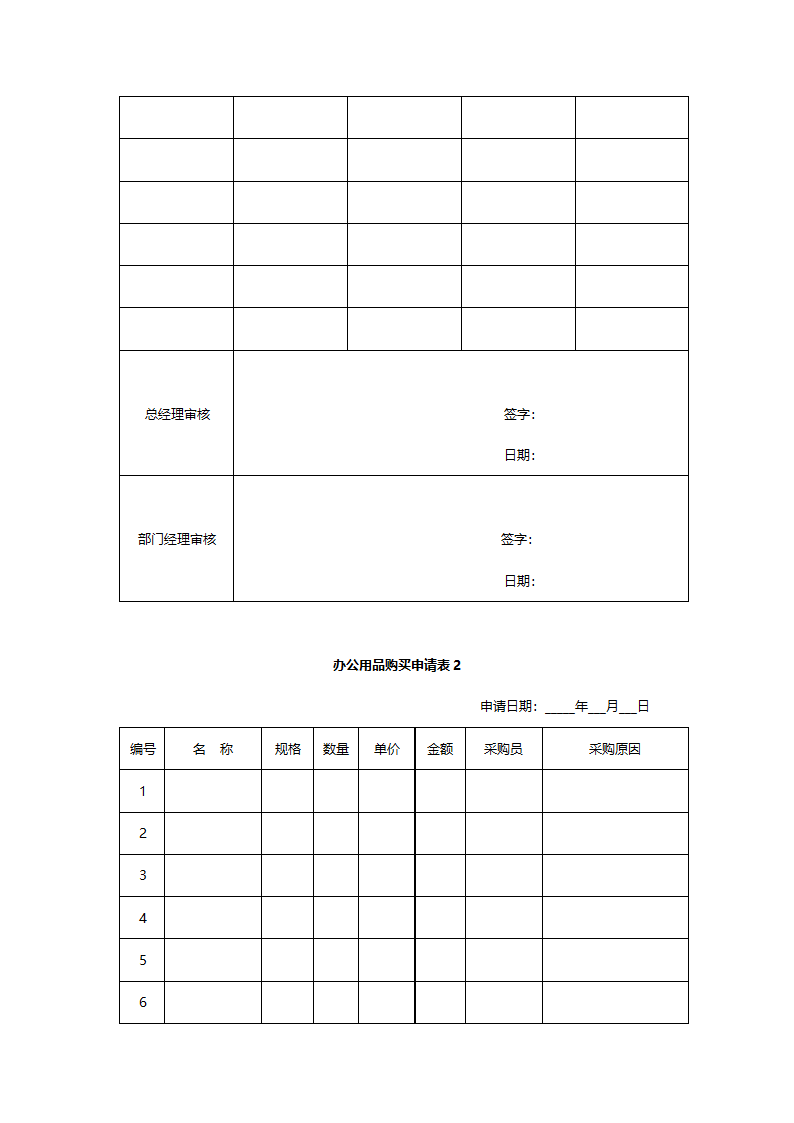 办公用品购买申报单.doc第3页