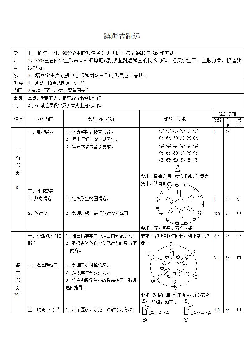 小学体育教案-蹲踞式跳远 全国通用.doc第1页