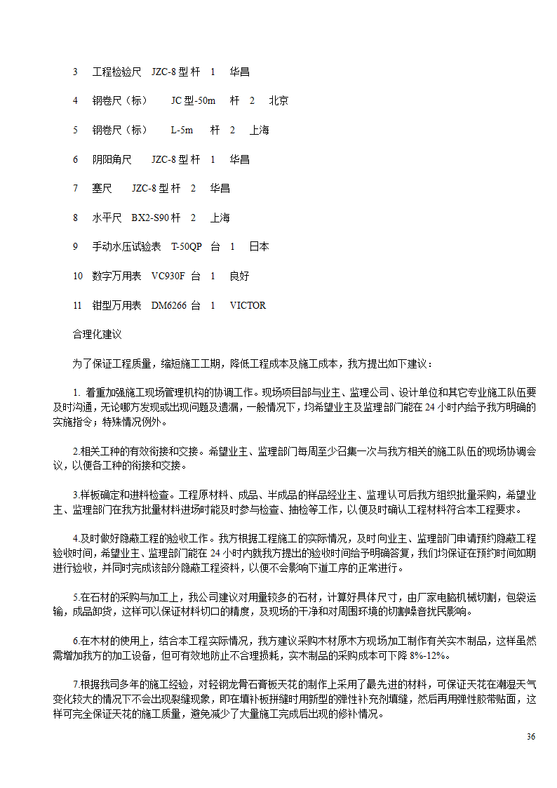 某办公楼及综合楼室内装饰改造工程施工方案.doc第36页