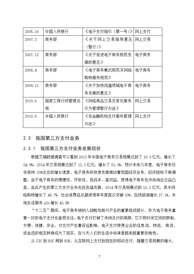 经管类论文：第三方支付业务发展政府监管研究.doc第13页