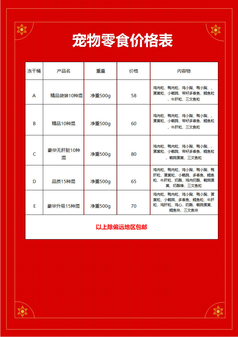 宠物零食价格表.docx第2页