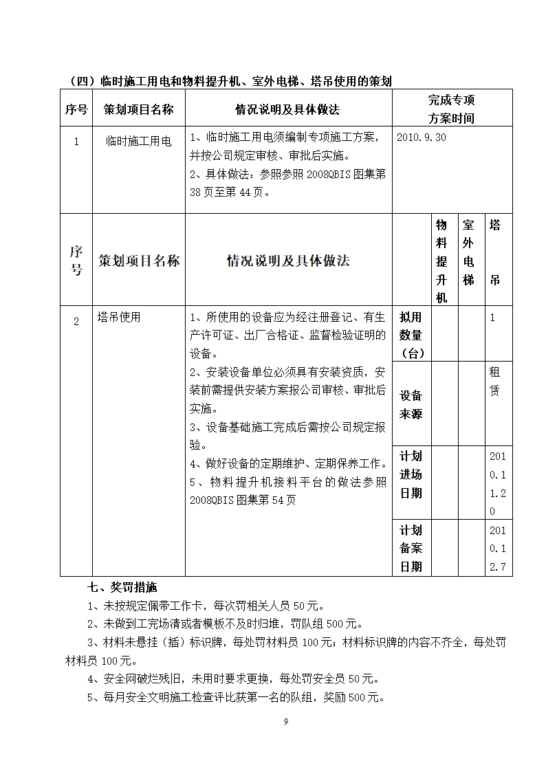 柳州某办公工程现场安全文明施工方案.doc第9页