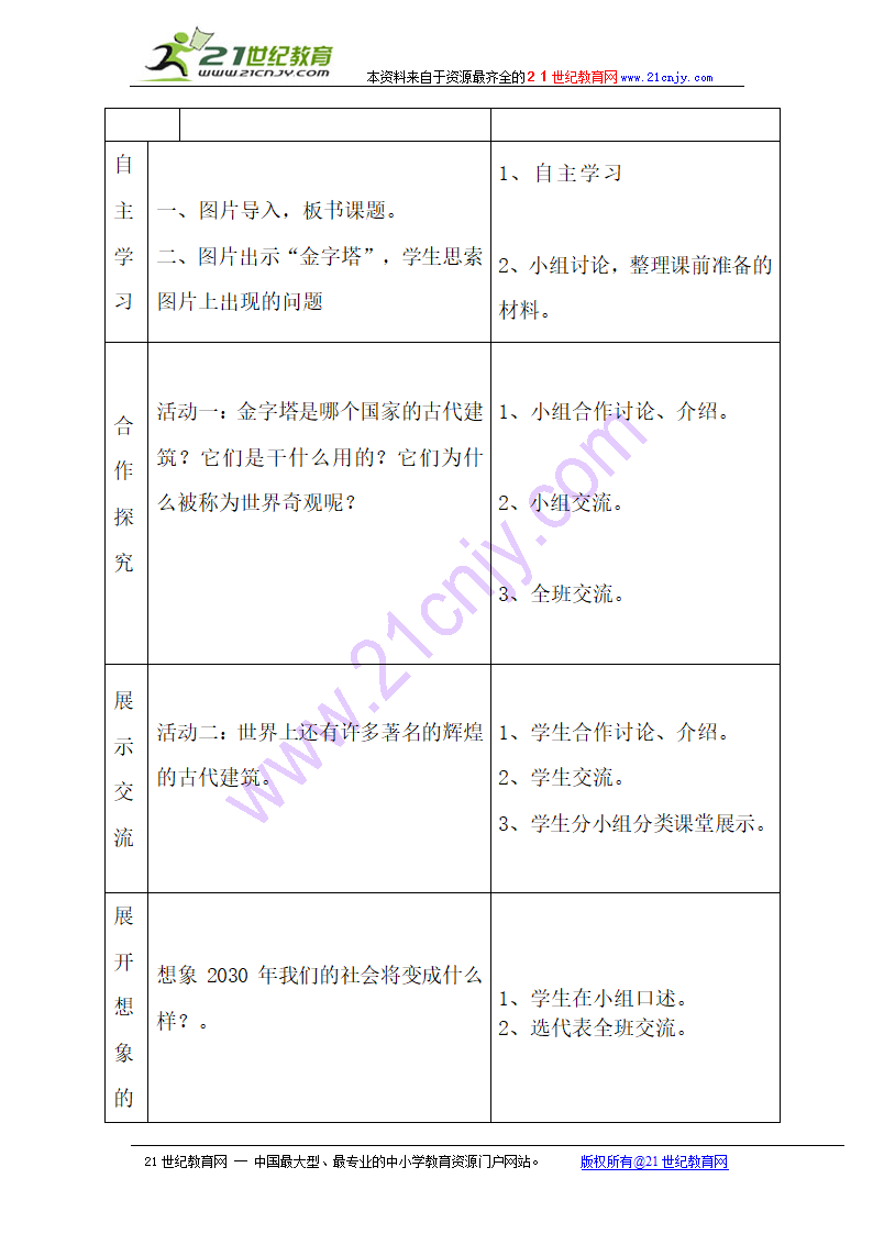 品德与生活六年级上教科版1灿烂的古代文明导学案.doc第2页