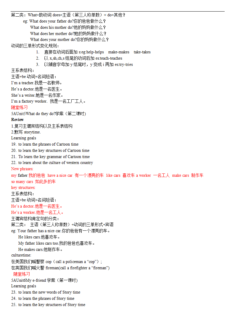 牛津译林版小学英语五年级上册各单元知识点详解(可当学案).doc第13页