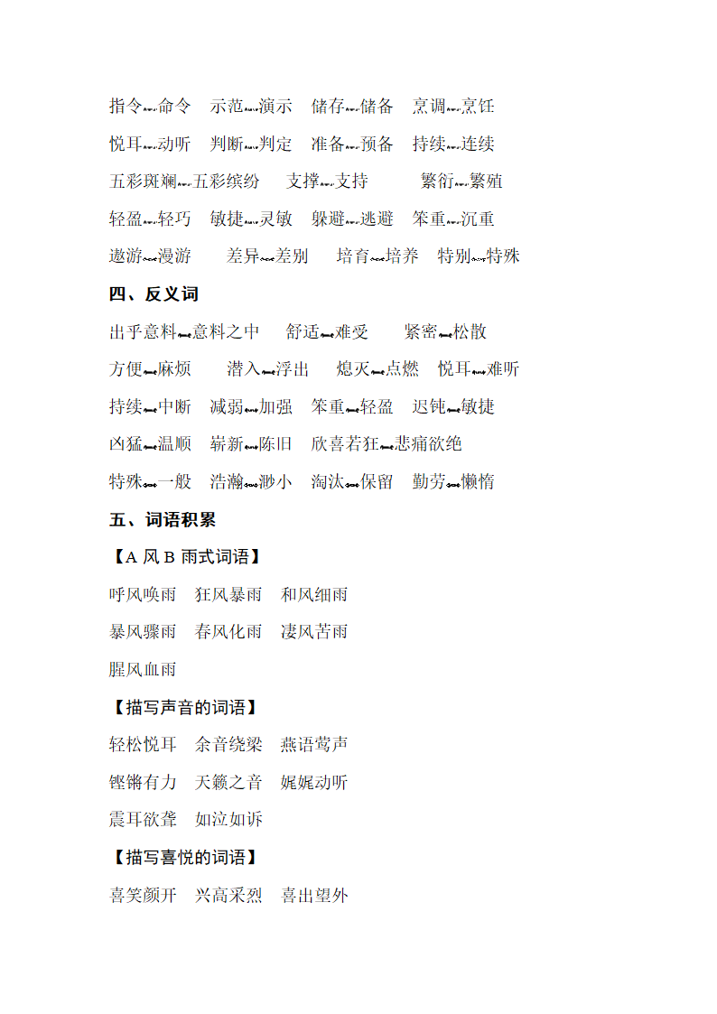 人教版小学语文四年级上学期 第八组 知识点梳理.doc第2页