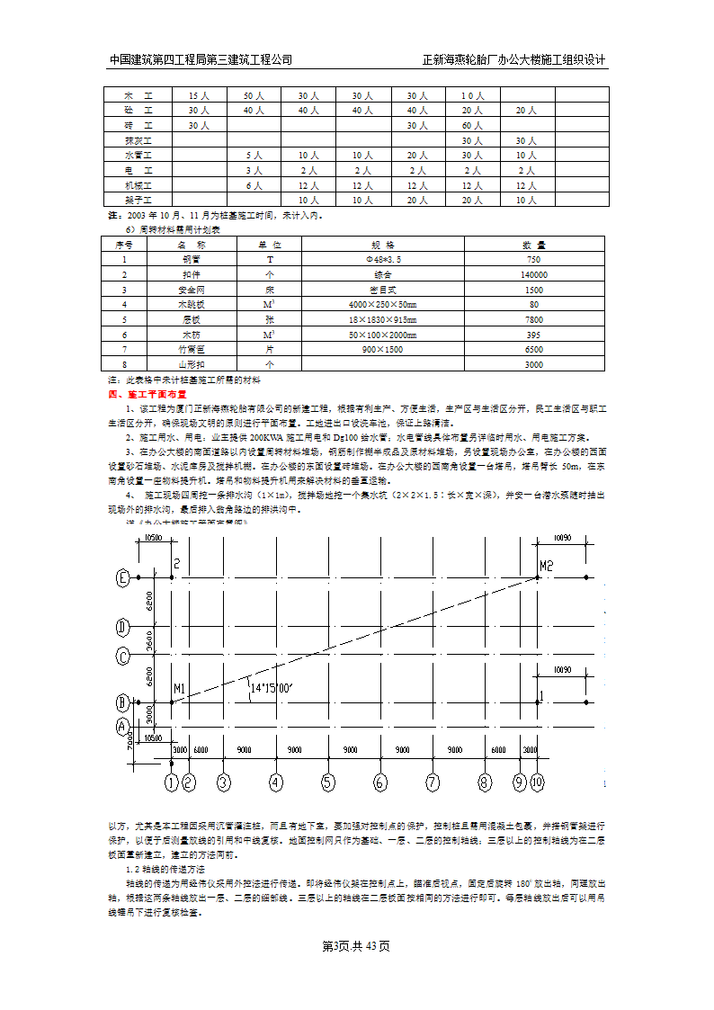 某办公大楼施工组织设计.doc第4页