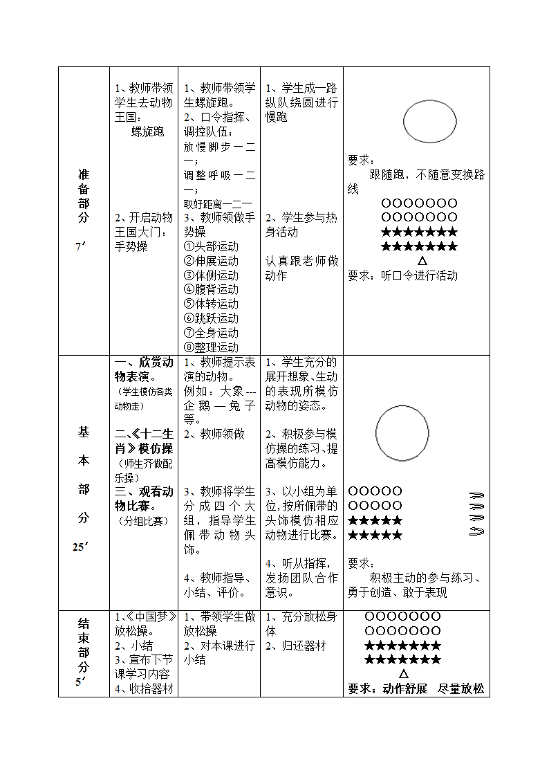 二年级体育 各种形式的走  教案 全国通用.doc第2页