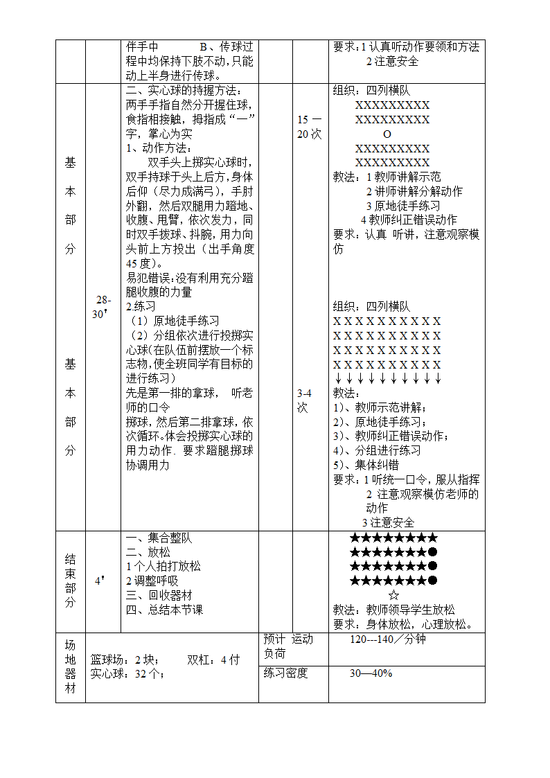 三年级体育教案 -双手投掷实心球 全国通用.doc第2页