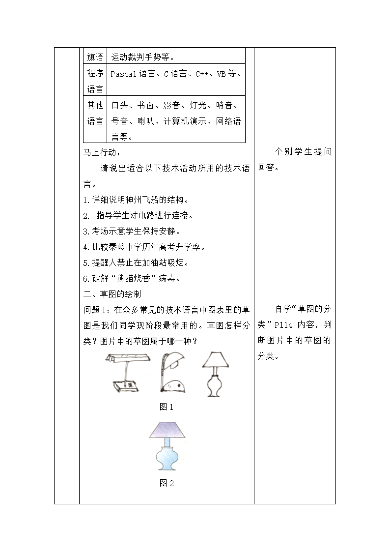 苏教版高中通用技术 必修一6.1  设计表现图 教案.doc第4页